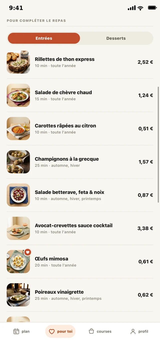 L’écran des idées : entrées, desserts et coups de cœur, chiffrés.